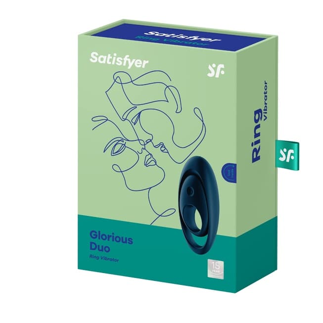 Vibro Vòng Satisfyer Glorious Duo Xanh Siêu Mạnh Cặp Đôi