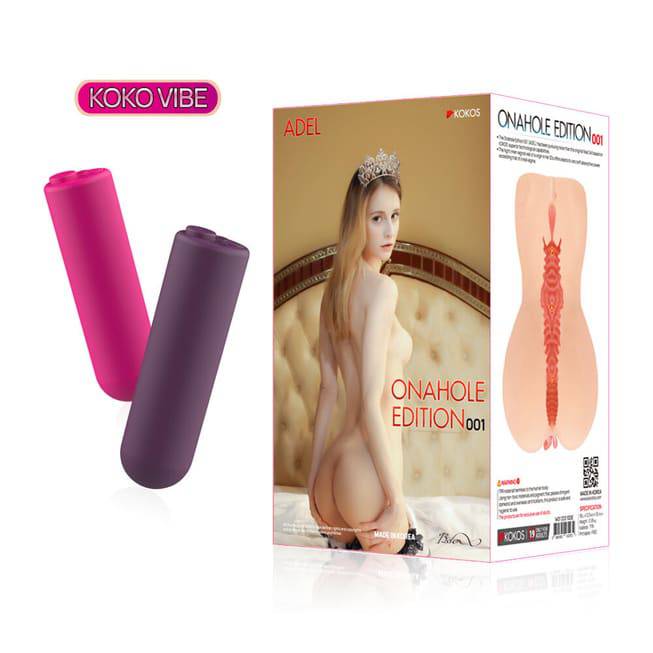 Kokos Adel Onahole Vagina Rung TPE Đôi Lớp Thật