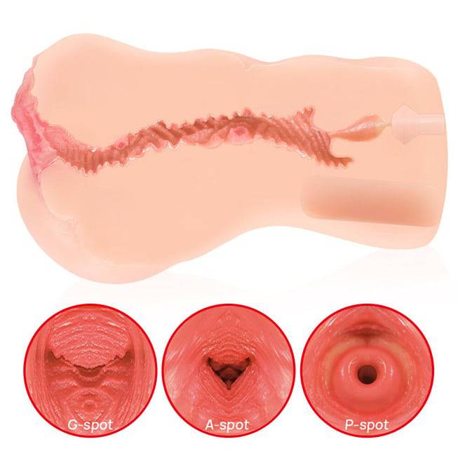 Kokos Adel Onahole Vagina Rung TPE Đôi Lớp Thật