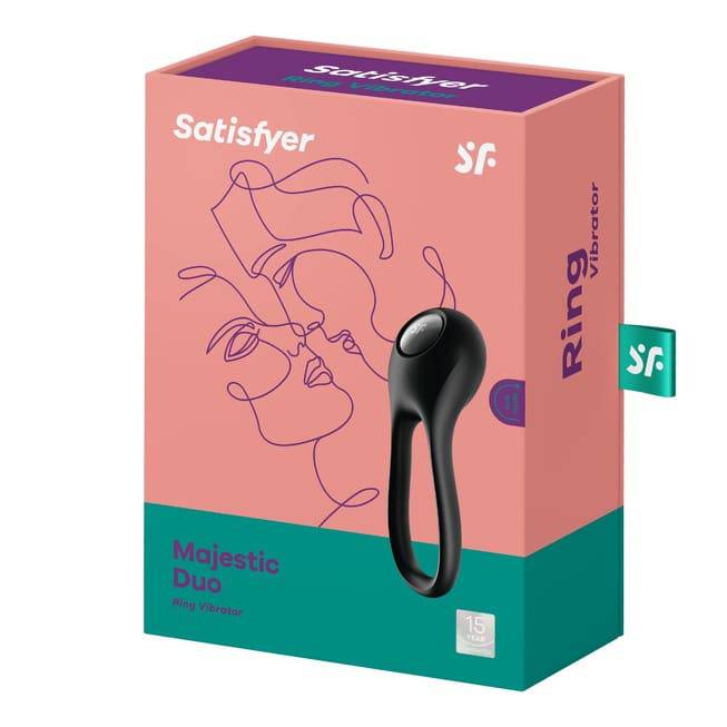 Satisfyer Majestic Ring Đen Duo Rung Kích Thích Đôi Mạnh