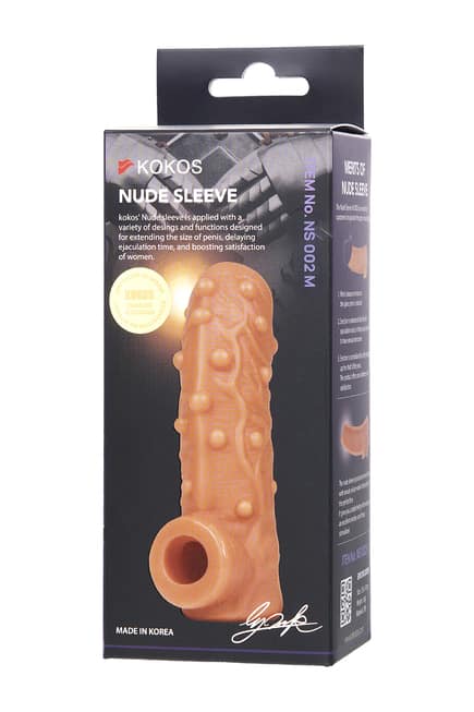 Kokos Nude Sleeve Lồn Mở Lớn Hút Bi 14cm Tăng Size