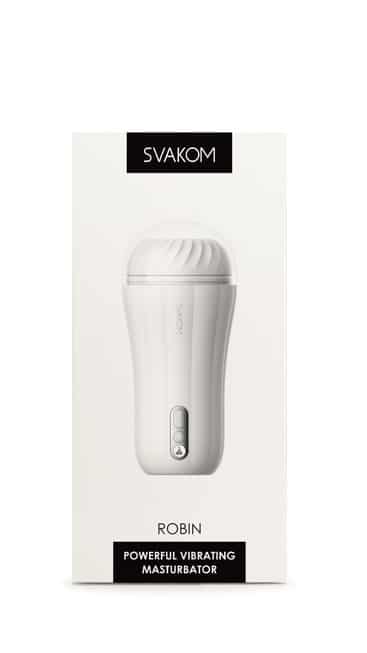 Vibro Masturbator Svakom Robin Trắng Mút Sâu