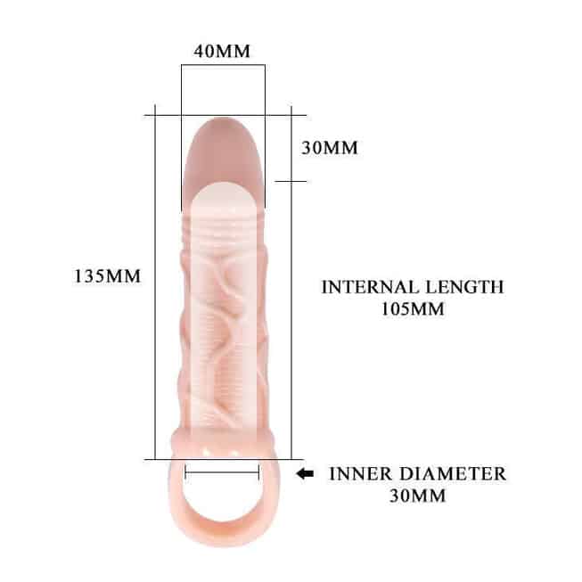 Nasadka Pretty Love Penis Rung Đầu 17cm Thật