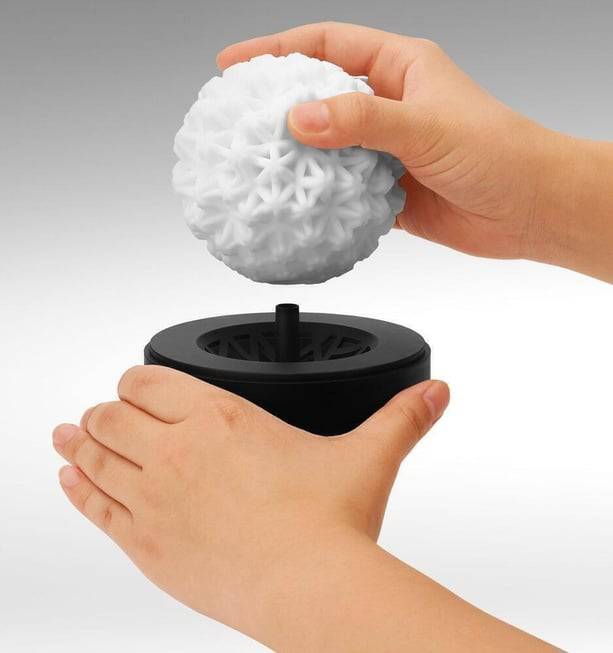 Masturbator Tenga Geo Coral Trắng Gợn Sóng