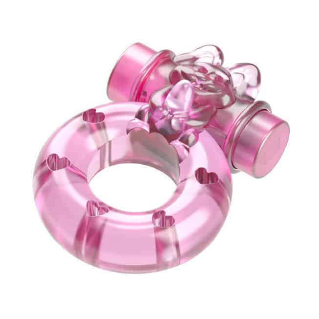 Baile Bunny ring hồng rung kéo giãn 1.8cm