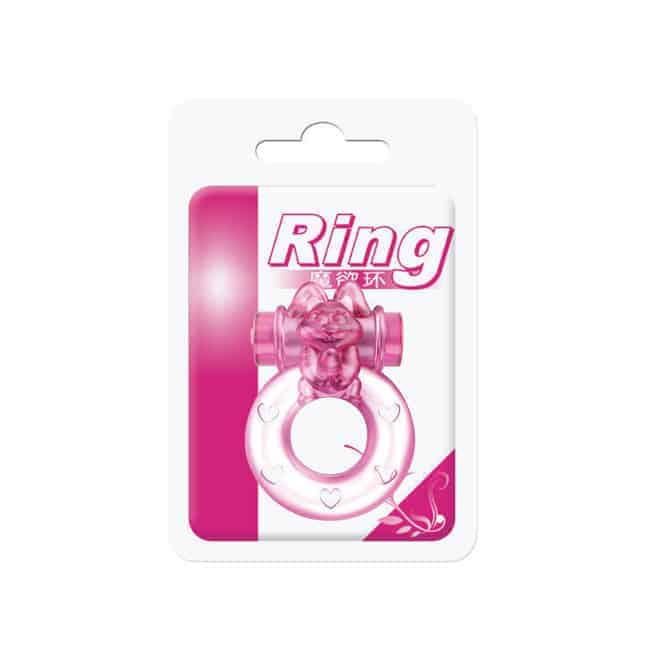 Baile Bunny Ring Hồng Rung Kéo Giãn 1.8cm Thăng Hoa