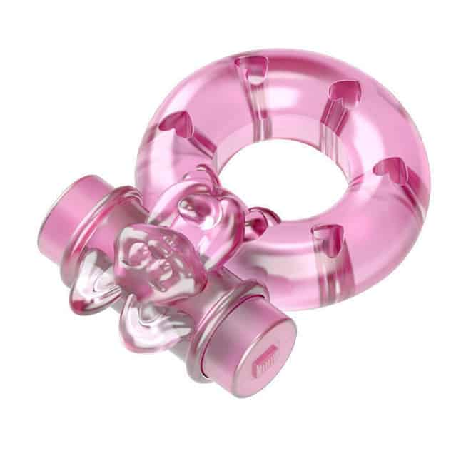 Baile Bunny ring hồng rung kéo giãn 1.8cm