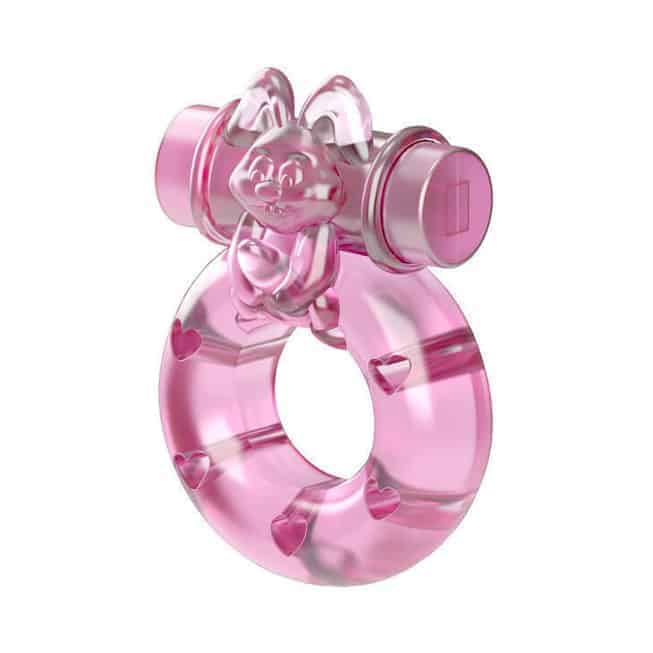 Baile Bunny Ring Hồng Rung Kéo Giãn 1.8cm Thăng Hoa
