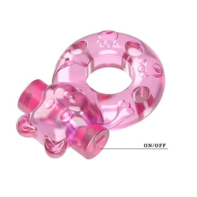 Vibro Ring Baile Gấu Hồng Siêu Mạnh Cứng