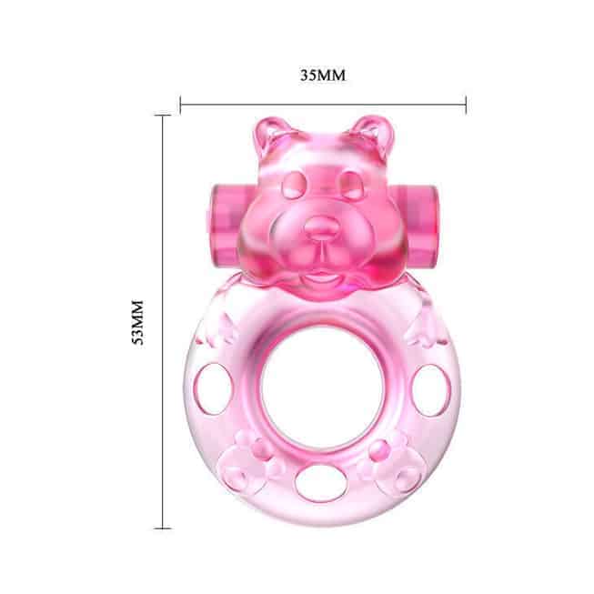 Ring Vibro Gấu Hồng Cứng Siêu Mạnh Nâng Cấp