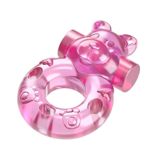 Ring Vibro Gấu Hồng Cứng Siêu Mạnh Nâng Cấp