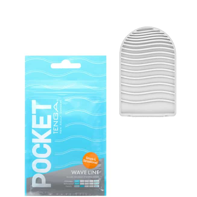 Tenga Pocket Wave Line xanh mini tự sướng tiện lợi