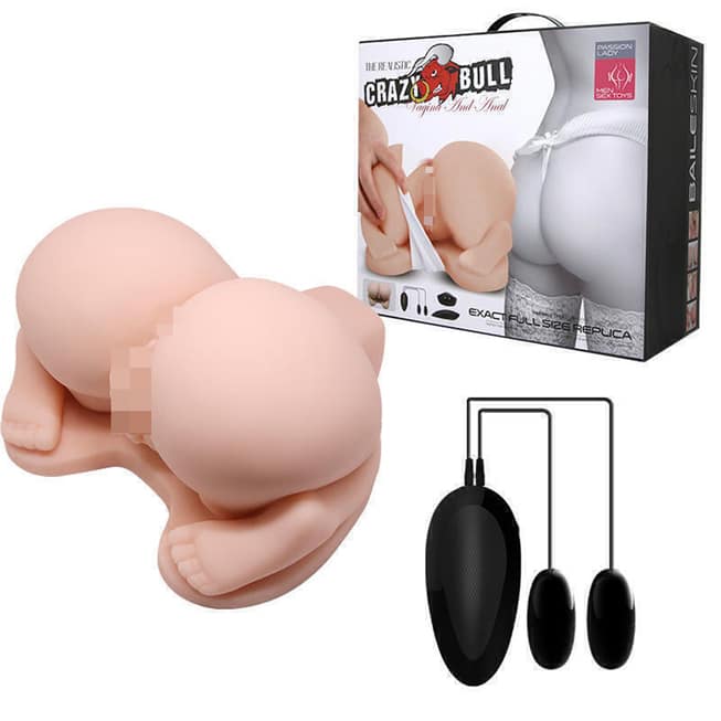 Baile Crazy Bull Masturbator 2 Lỗ Rung Thật 21cm