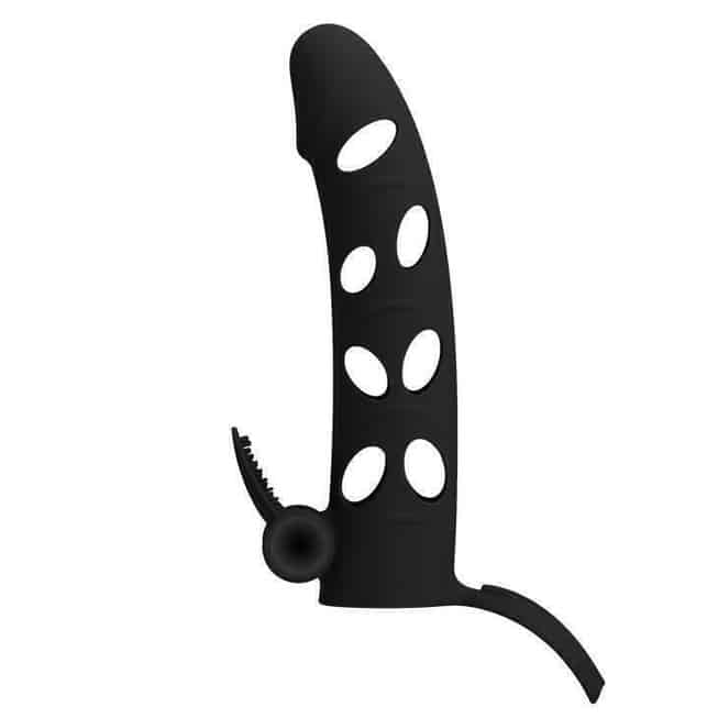 Pretty Love Nasadka Rung Kích Thích - Siêu Mềm 15cm Đen Huyền Bí