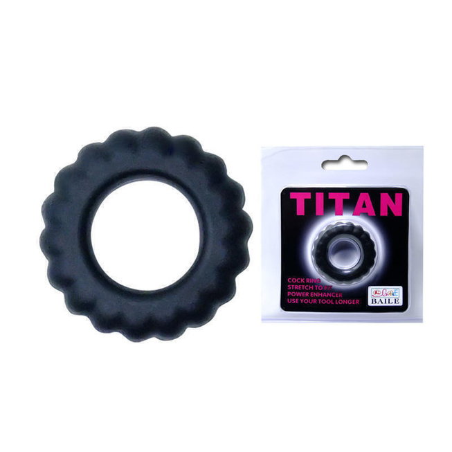 Baile Titan Vòng Ép Răng Cưa Đen Kéo Dài Siêu Mạnh Mẽ