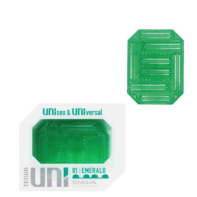 Tenga Uni 01 Emerald Xanh 2in1 Cặp Đôi Masturbator