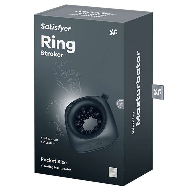 Satisfyer Ring Stroker Thủ Dâm Rung Đen