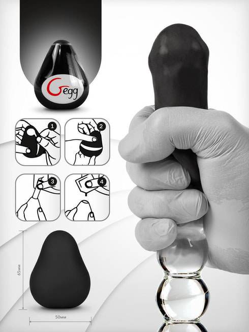 Gvibe Gegg Masturbator Đen Siêu Mềm Khoái Lạc Mini