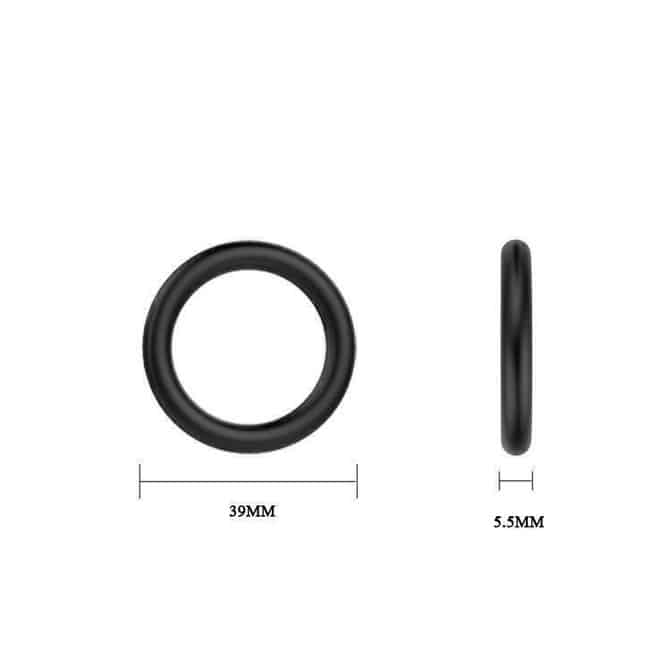 Baile Cock &amp; Ball Vòng Đen 3 Miếng Siêu Bền Kéo Dài Đỉnh