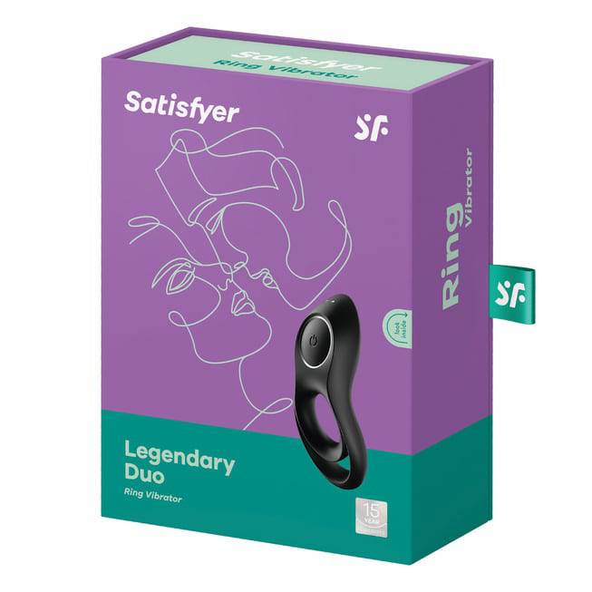 Vibro Vòng Kẹp Satisfyer Legendary Duo Đen Dài Lâu