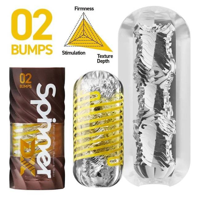 Tenga Spinner DX Vàng Bumps 13cm Dày Siêu Kích Thích