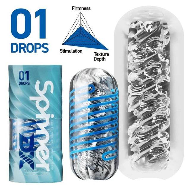 Tenga Spinner DX Drops Xanh 5.8cm Quay Siêu