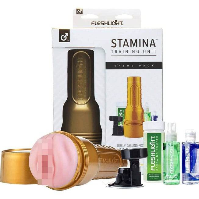 Fleshlight Stamina Set Onahole Giá Đỡ Lube Hoàn Chỉnh