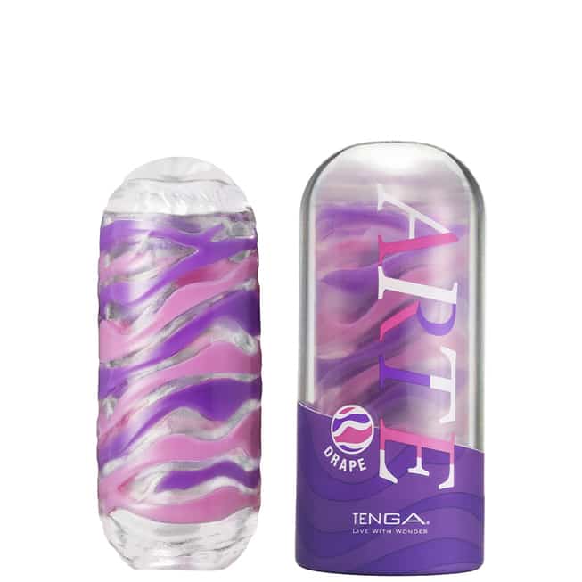 Tenga Arte Drape Masturbator Tím 13.5cm Nhiều Lần