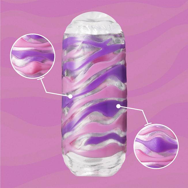 Tenga Arte Drape Masturbator Tím 13.5cm Nhiều Lần