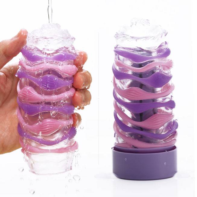 Tenga Arte Drape Masturbator Tím 13.5cm Nhiều Lần