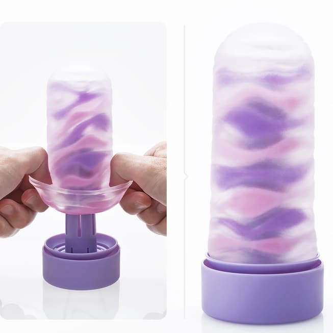 Tenga Arte Drape Masturbator Tím 13.5cm Nhiều Lần