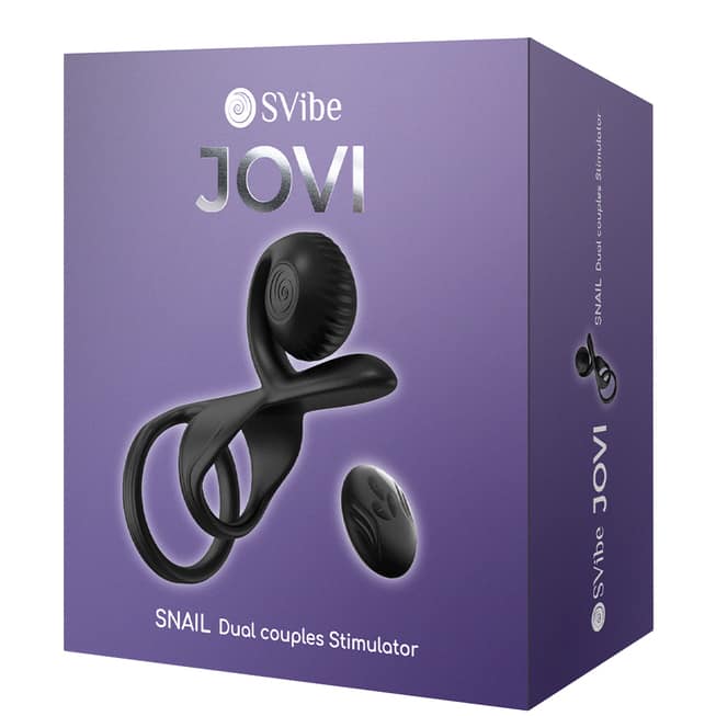 SVibe Snail Jovi Vòng rung cầm bi đen remote 3.5cm
