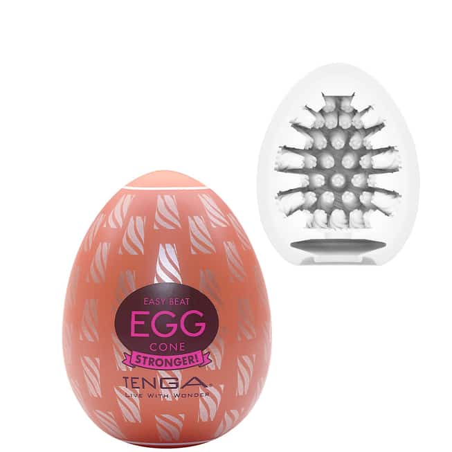 Tenga Egg Hard-Boiled Cone Trứng Trắng 7cm Siêu Bo