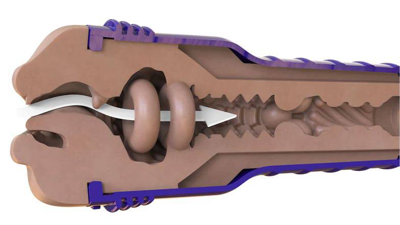 Fleshlight Boost Blow Masturbator Miệng Siêu Thực Blue