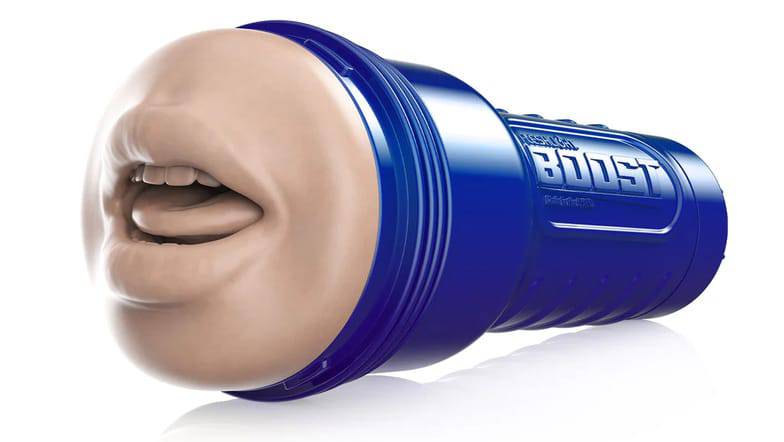 Fleshlight Boost Blow Masturbator Miệng Siêu Thực Blue