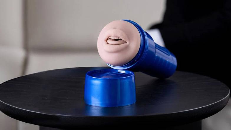 Fleshlight Boost Blow Masturbator Miệng Siêu Thực Blue