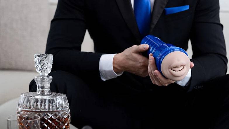 Fleshlight Boost Blow Masturbator Miệng Siêu Thực Blue