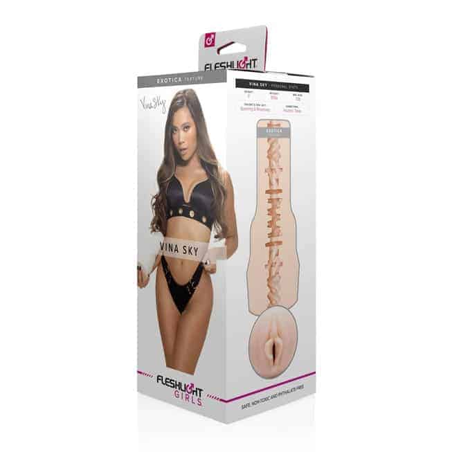 Fleshlight Vina Sky Exotica masturbator âm đạo trắng siêu chất