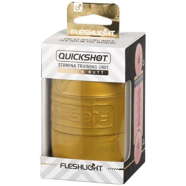Fleshlight Quickshot Stamina Masturbator 2 Lỗ Vàng Kim