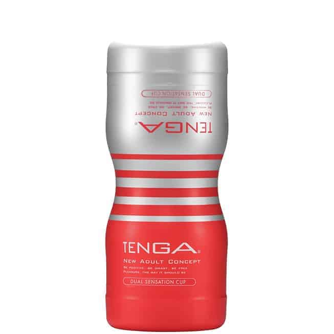 Tenga Dual Sensation Cup Đỏ 2 Lỗ Siêu Thú Vị