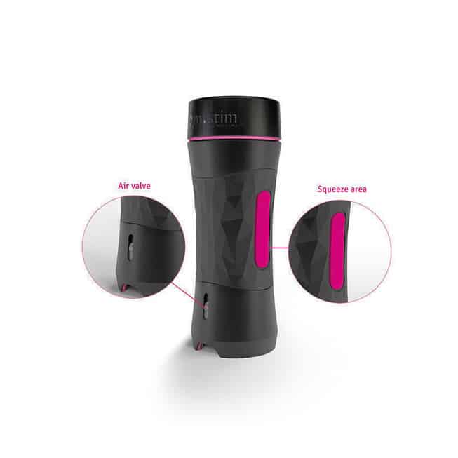 Mystim Oh Push Me Donut Đen TPE 8.4cm Thực Tế