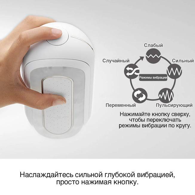 Tenga Flip Zero Vib Trắng Lật Mở Siêu