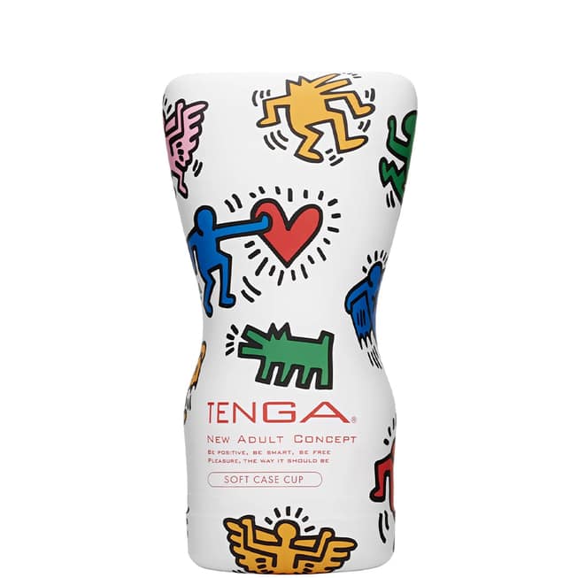 Masturbator Tenga Keith Haring Cup Trắng Siêu Mềm 6.5cm
