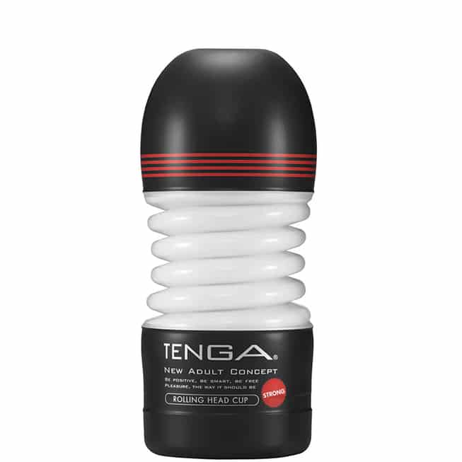 Tenga Rolling Head Cup Strong Đen 15.5cm Siêu Mạnh