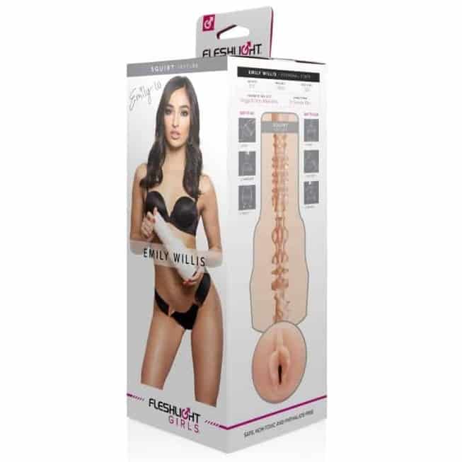 Fleshlight Emily Willis Squirt Masturbator Vagina Thực Tế