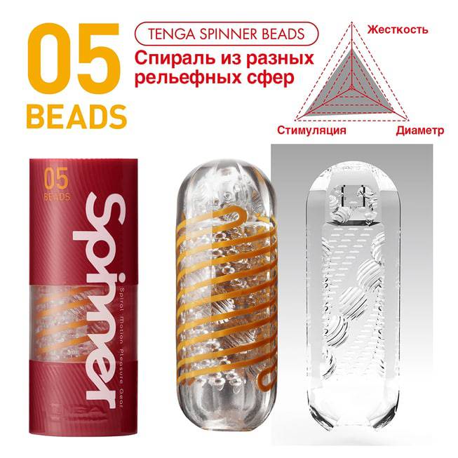 Tenga Spinner Beads Oren Mềm Xoáy Tròn Khoái Lạc
