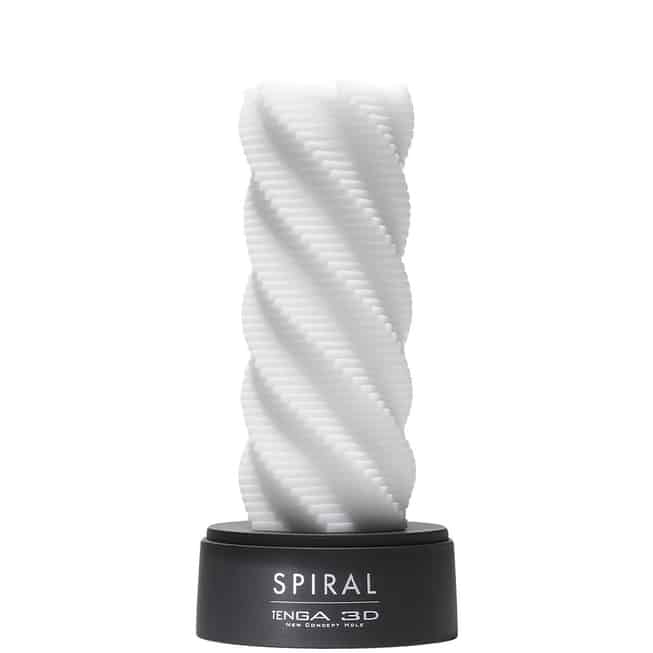 Tenga 3D Spiral Trắng Rung Xoắn Siêu Thú Vị
