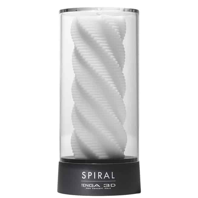Tenga 3D Spiral Trắng Rung Xoắn Siêu Thú Vị