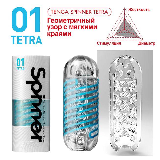 Tenga Spinner Tetra Xanh 13cm Xoáy Siêu Thú