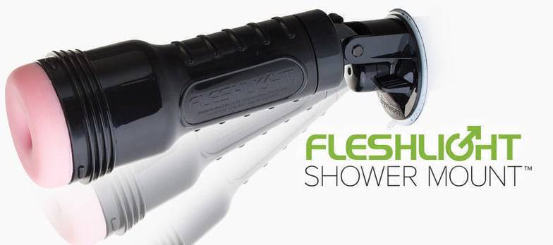 Fleshlight Shower Mount Đen Kẹp Tường Tắm Không Tay
